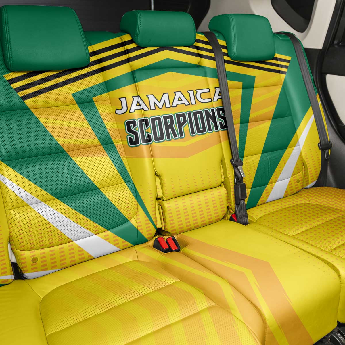 Cricket Jamaica Back Car Seat Cover Scorpions We Made Legends