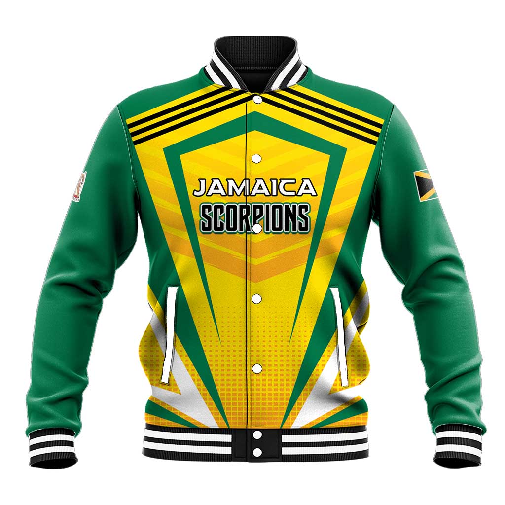 Custom Cricket Jamaica Baseball Jacket Scorpions We Made Legends