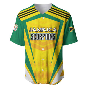 Custom Cricket Jamaica Baseball Jersey Scorpions We Made Legends