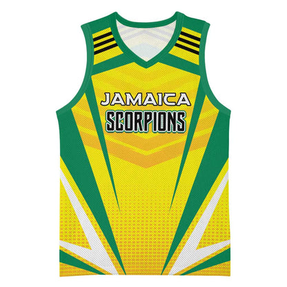 Custom Cricket Jamaica Basketball Jersey Scorpions We Made Legends - African Pride