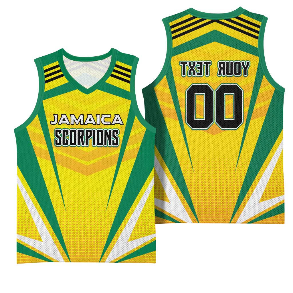 Custom Cricket Jamaica Basketball Jersey Scorpions We Made Legends - African Pride