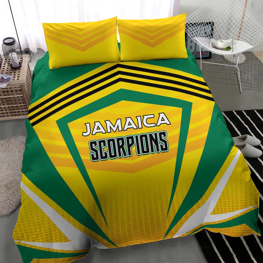 Cricket Jamaica Bedding Set Scorpions We Made Legends