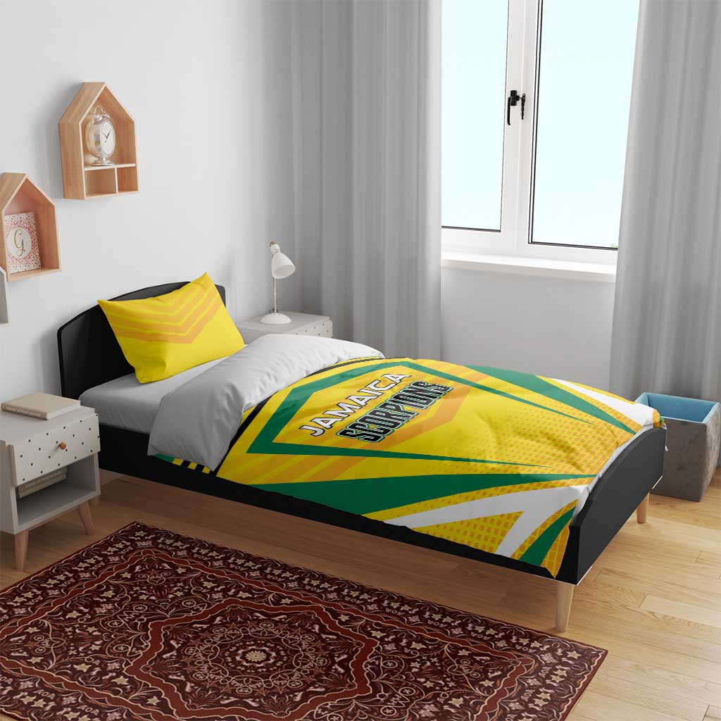 Cricket Jamaica Bedding Set Scorpions We Made Legends