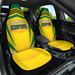 Cricket Jamaica Car Seat Cover Scorpions We Made Legends