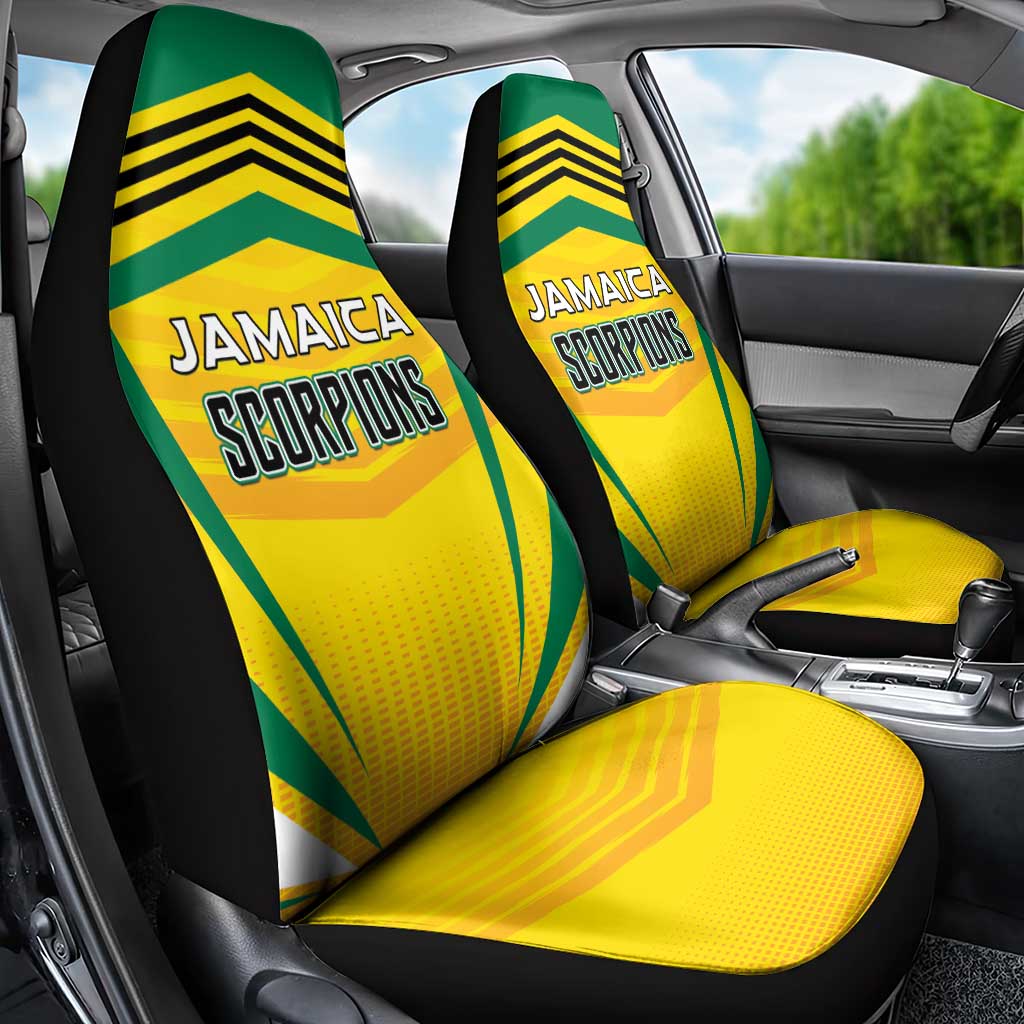 Cricket Jamaica Car Seat Cover Scorpions We Made Legends