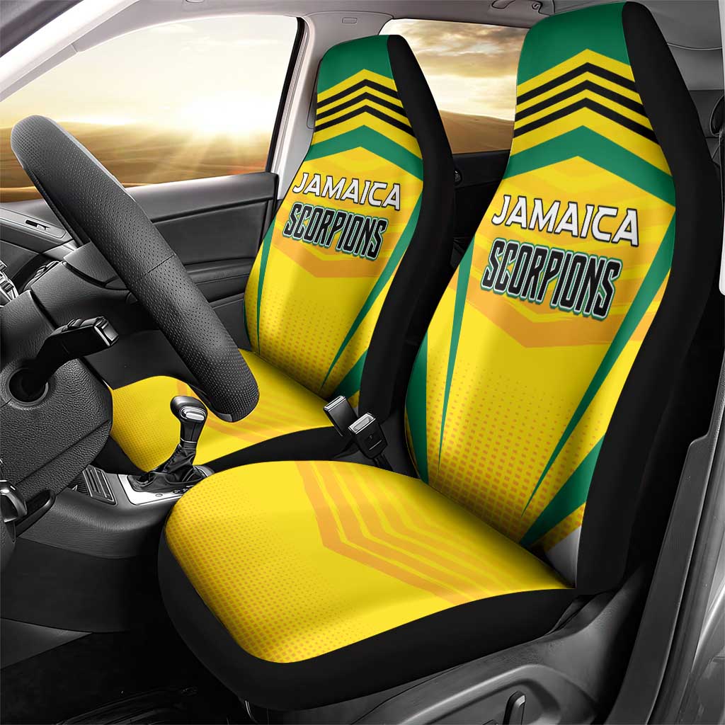 Cricket Jamaica Car Seat Cover Scorpions We Made Legends