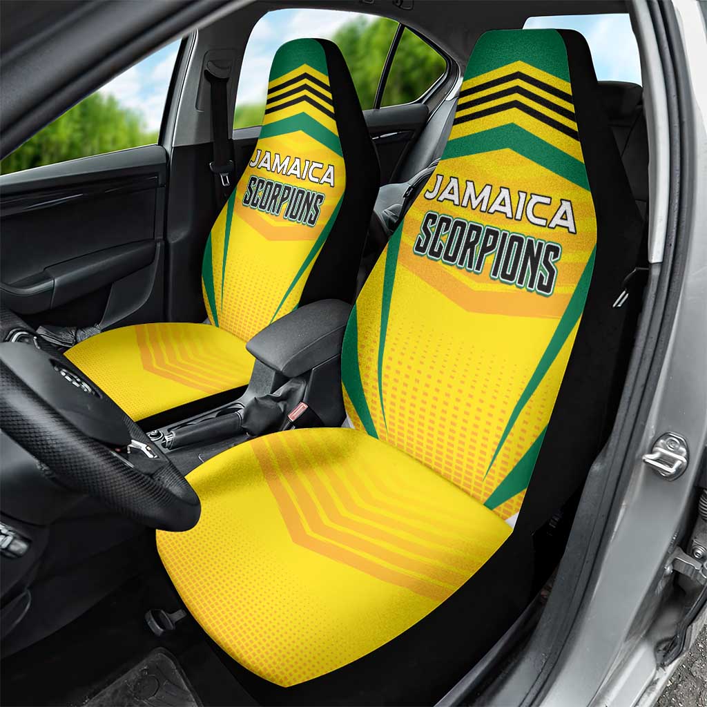 Cricket Jamaica Car Seat Cover Scorpions We Made Legends