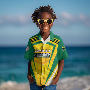Custom Cricket Jamaica Kid Hawaiian Shirt Scorpions We Made Legends