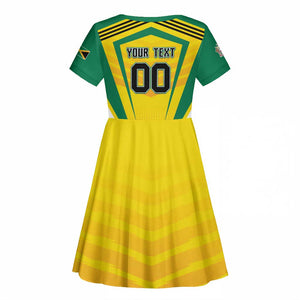 Custom Cricket Jamaica Kid Short Sleeve Dress Scorpions We Made Legends