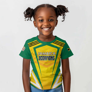 Custom Cricket Jamaica Kid T shirt Scorpions We Made Legends
