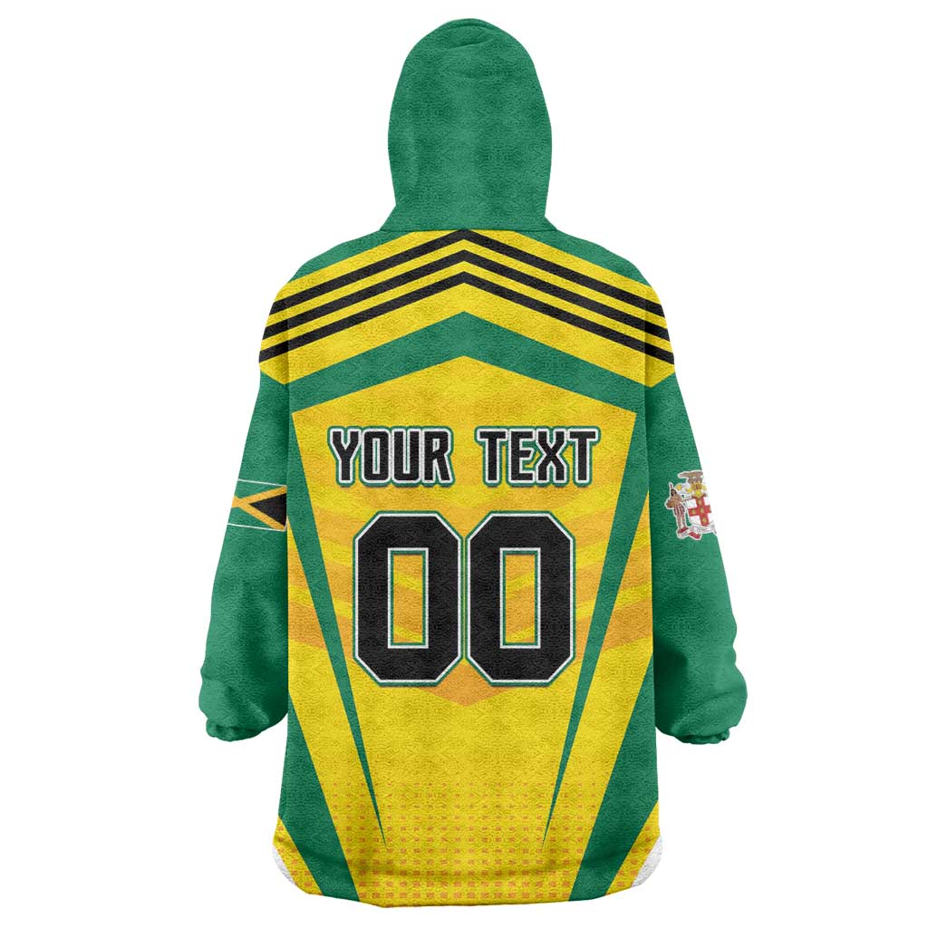 Custom Cricket Jamaica Kid Wearable Blanket Hoodie Scorpions We Made Legends