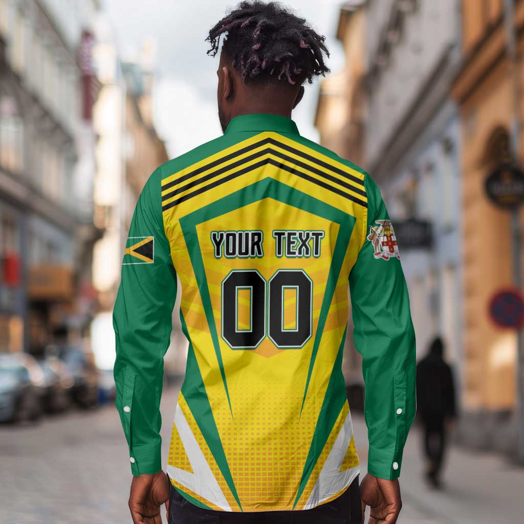 Custom Cricket Jamaica Long Sleeve Button Shirt Scorpions We Made Legends