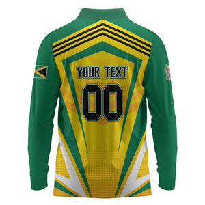 Custom Cricket Jamaica Long Sleeve Polo Shirt Scorpions We Made Legends
