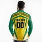 Custom Cricket Jamaica Long Sleeve Polo Shirt Scorpions We Made Legends