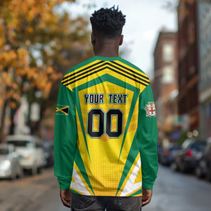 Custom Cricket Jamaica Long Sleeve Shirt Scorpions We Made Legends