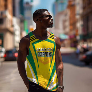 Custom Cricket Jamaica Men Tank Top Scorpions We Made Legends
