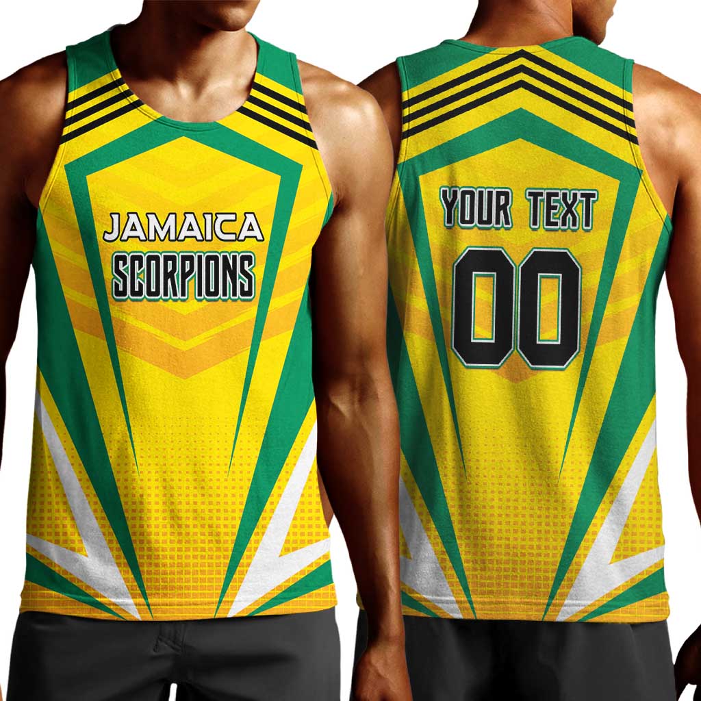 Custom Cricket Jamaica Men Tank Top Scorpions We Made Legends