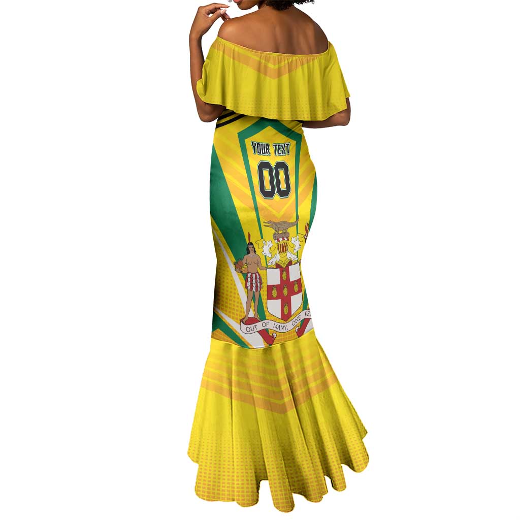 Custom Cricket Jamaica Mermaid Dress Scorpions We Made Legends