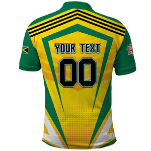 Custom Cricket Jamaica Polo Shirt Scorpions We Made Legends