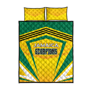 Cricket Jamaica Quilt Bed Set Scorpions We Made Legends