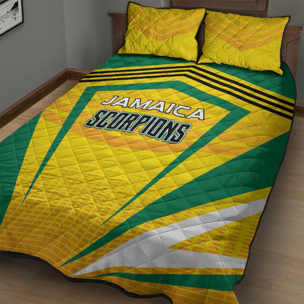 Cricket Jamaica Quilt Bed Set Scorpions We Made Legends