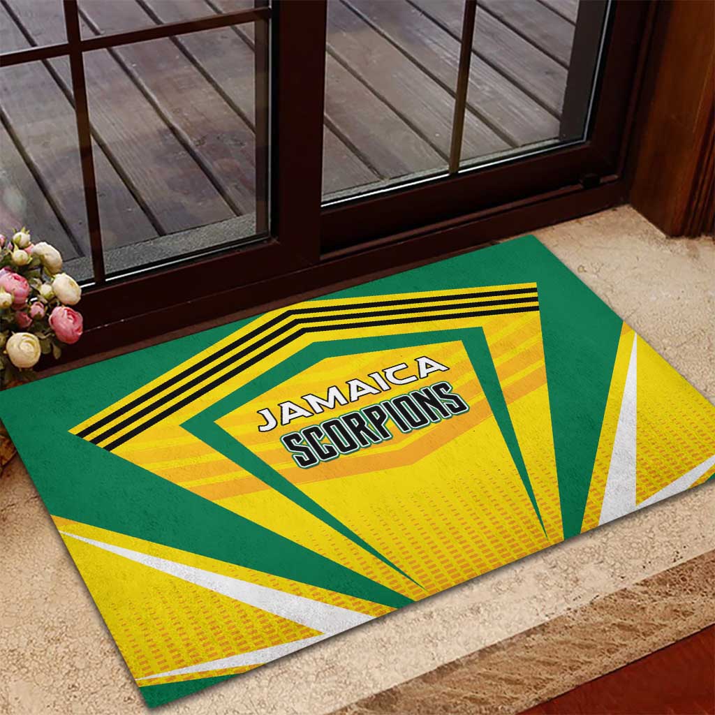 Cricket Jamaica Rubber Doormat Scorpions We Made Legends