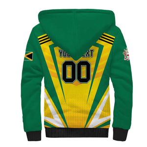 Custom Cricket Jamaica Sherpa Hoodie Scorpions We Made Legends