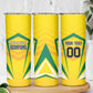 Custom Cricket Jamaica Skinny Tumbler Scorpions We Made Legends