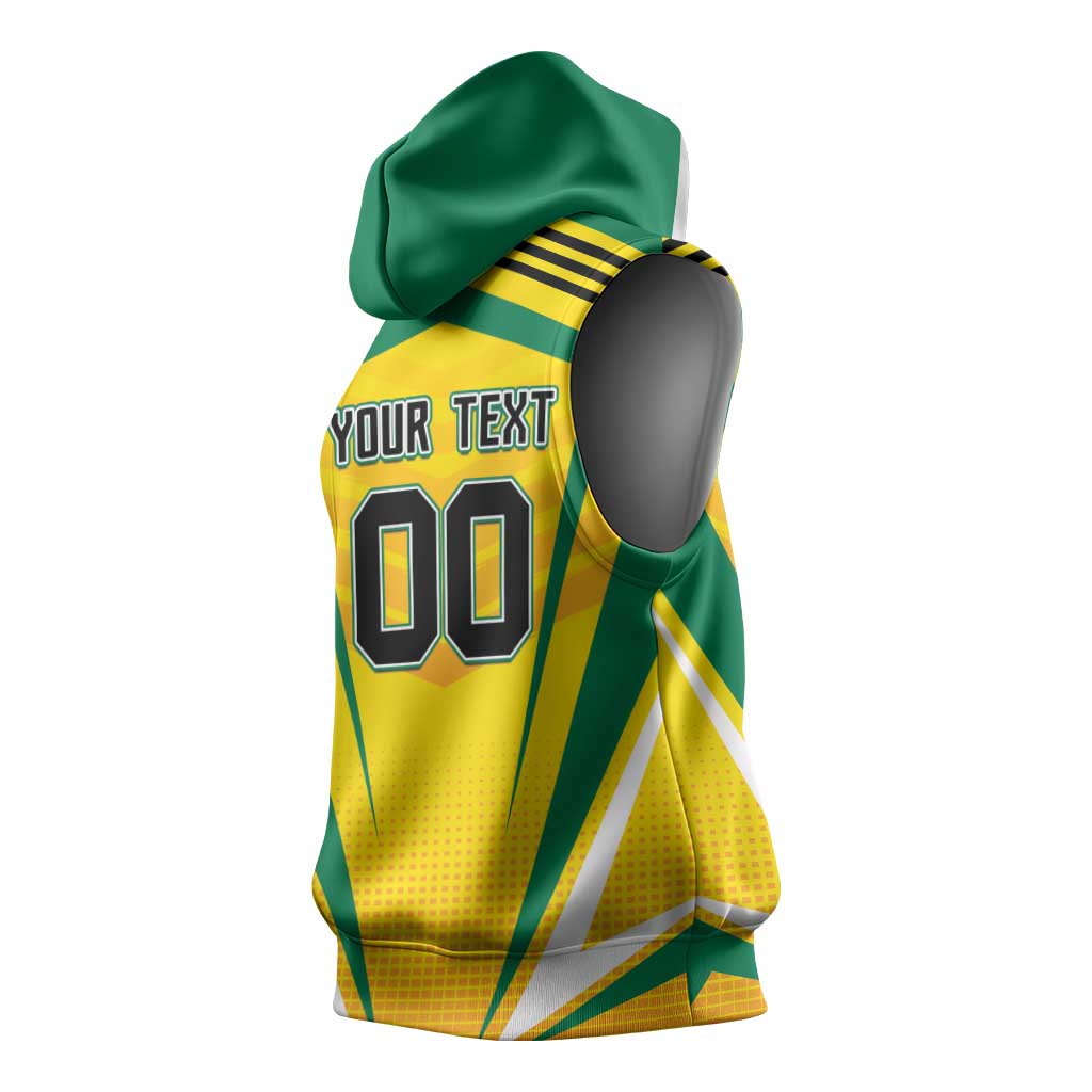 Custom Cricket Jamaica Sleeveless Hoodie Scorpions We Made Legends - African Pride