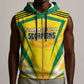 Custom Cricket Jamaica Sleeveless Zip Hoodie Scorpions We Made Legends - African Pride