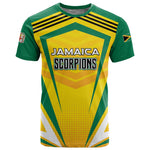 Custom Cricket Jamaica T shirt Scorpions We Made Legends