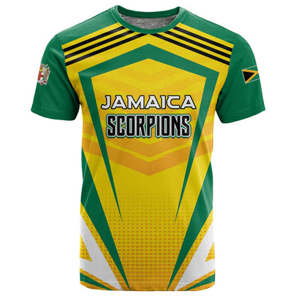 Custom Cricket Jamaica T shirt Scorpions We Made Legends