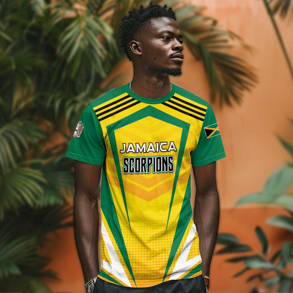 Custom Cricket Jamaica T shirt Scorpions We Made Legends