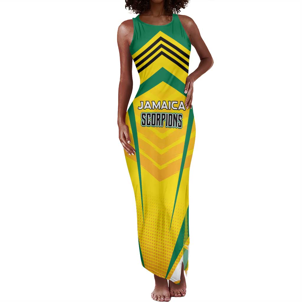 Custom Cricket Jamaica Tank Maxi Dress Scorpions We Made Legends