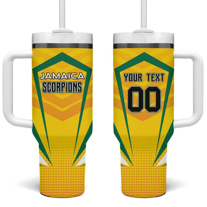 Custom Cricket Jamaica Tumbler With Handle Scorpions We Made Legends