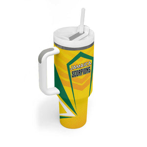 Custom Cricket Jamaica Tumbler With Handle Scorpions We Made Legends