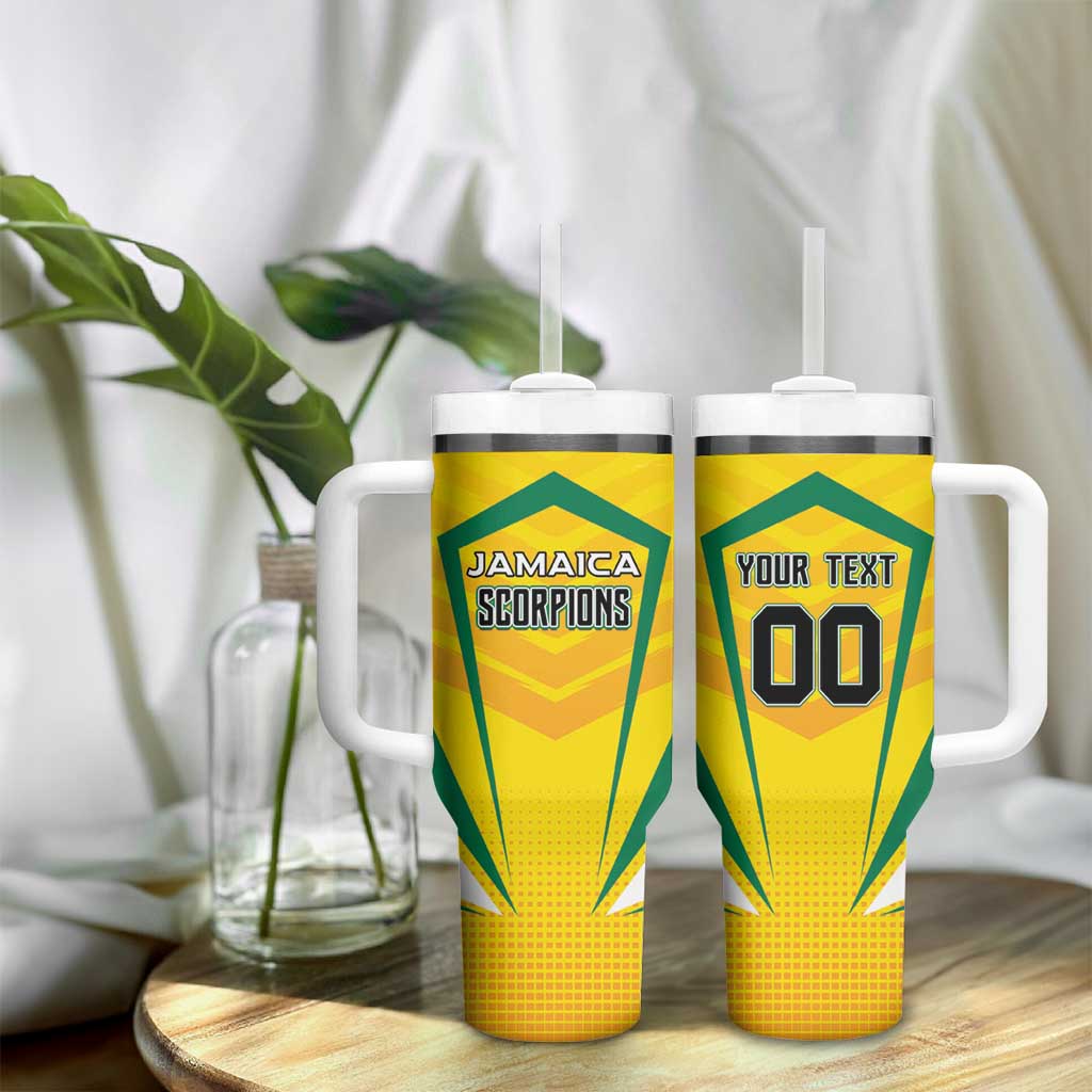 Custom Cricket Jamaica Tumbler With Handle Scorpions We Made Legends