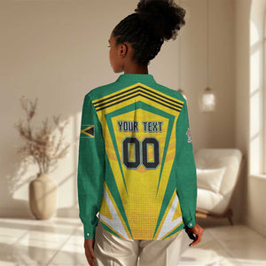 Custom Cricket Jamaica Women Casual Shirt Scorpions We Made Legends