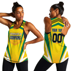 Custom Cricket Jamaica Women Racerback Tank Scorpions We Made Legends
