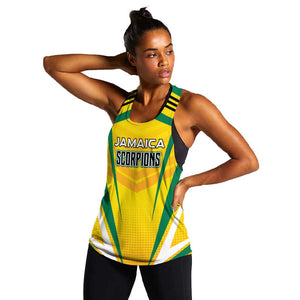 Custom Cricket Jamaica Women Racerback Tank Scorpions We Made Legends