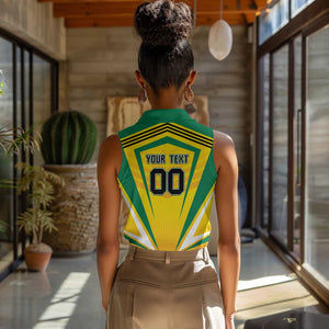 Custom Cricket Jamaica Women Sleeveless Polo Shirt Scorpions We Made Legends