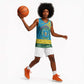 Personalized Rwanda Basketball Jersey Coat of Arms With African Pattern - African Pride