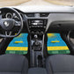 Personalized Rwanda Car Mats Coat of Arms With African Pattern