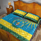 Personalized Rwanda Quilt Bed Set Coat of Arms With African Pattern