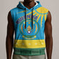 Personalized Rwanda Sleeveless Hoodie Coat of Arms With African Pattern - African Pride