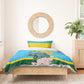 Rwanda Independence Day Bedding Set Leopard With Roses