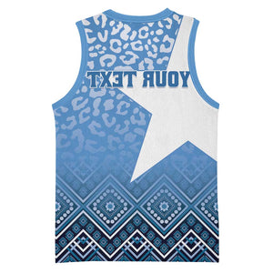 Personalized Somalia Independence Day Basketball Jersey African Leopard Pattern - African Pride