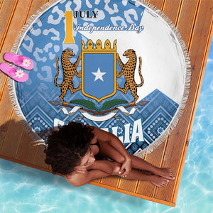 Somalia Independence Day Beach Blanket African Leopard Pattern
