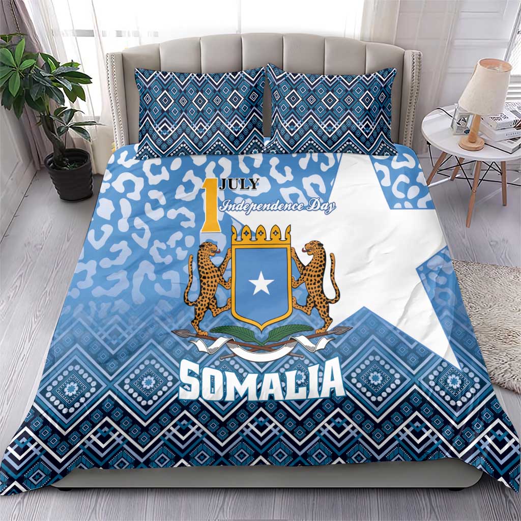 Somalia Independence Day Bedding Set African Leopard Pattern