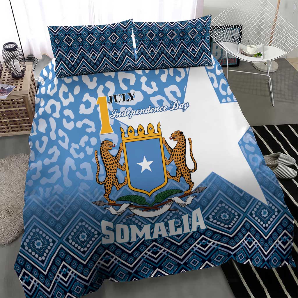 Somalia Independence Day Bedding Set African Leopard Pattern